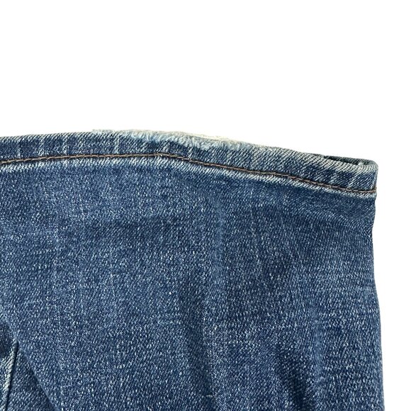 Levi's 505 Straight Leg Womens Blue Jeans Size 10 Distressed Denim - Picture 5 of 9